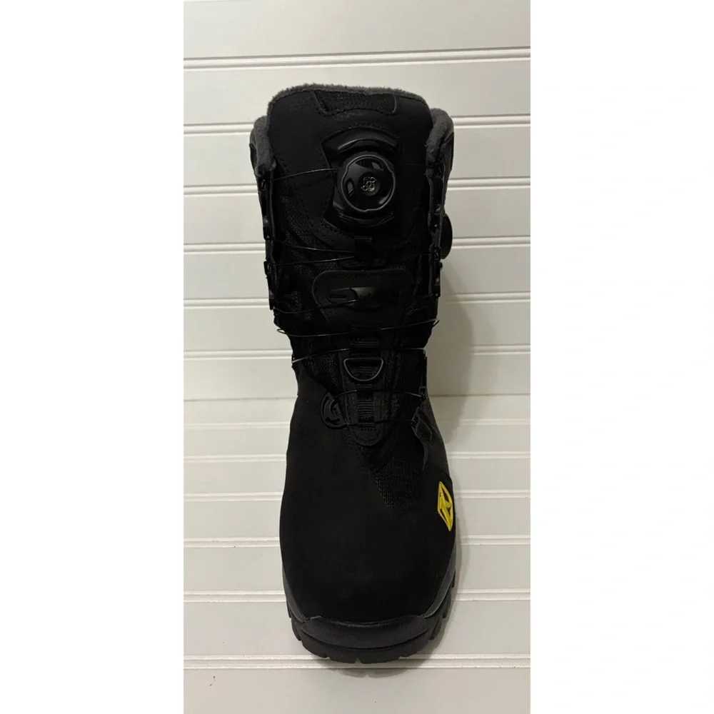 KLIM Adrenaline GTX Snowmobile Goretex Snow Boots BOA Lacing Black Mens Size 8
